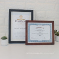 Custom A4 University Graduation Degree Wall Mountable wooden Certificate Frame for souvenir